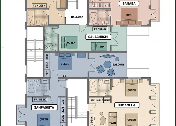 Miranamin Nest Calachuchi - Cozy In Historic - Indoor Plunge Pool, Petite Desk, Garden View With Balcony, Self-service Breakfast, Guest Kitchen, Rooftop, Pet-friendly Apartment